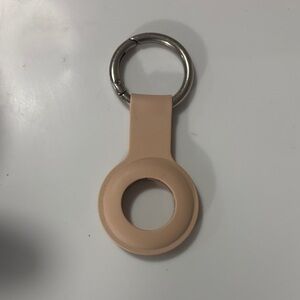 Beige Silicone AirTag Holder